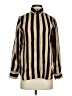 J.Crew Stripes Black Gold Long Sleeve Blouse Size 00 - photo 1