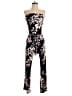 Veronica M. Floral Black Jumpsuit Size XS - photo 1