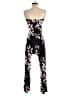 Veronica M. Floral Black Jumpsuit Size XS - photo 2