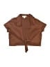 Knit Works Brown Short Sleeve Top Size 16 - photo 1