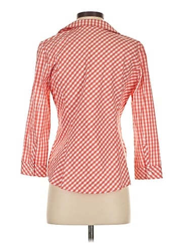 Lafayette 148 New York 3/4 Sleeve Button-Down Shirt (view 2)