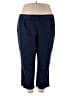 R.Q.T Solid Blue Casual Pants Size 24W - photo 1