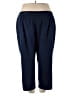 R.Q.T Solid Blue Casual Pants Size 24W - photo 2