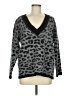 Massimo Dutti Animal Print Gray Pullover Sweater Size M - photo 1