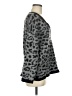 Massimo Dutti Animal Print Gray Pullover Sweater Size M - photo 4
