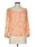 Guess 100% Rayon Orange 3/4 Sleeve Blouse Size L - photo 1