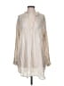 Indah 100% Rayon Ivory Long Sleeve Blouse Size XS - photo 1