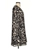 Three Eighty Two Animal Print Tan Casual Dress Size S - photo 4