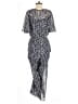 Eliza J 100% Polyester Chevron-herringbone Black Jumpsuit Size 4 - photo 2