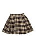 Shein 100% Polyester Plaid Brown Tan Casual Skirt Size 11 - photo 1