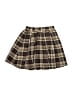 Shein 100% Polyester Plaid Brown Tan Casual Skirt Size 11 - photo 2