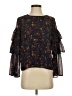 Madewell 100% Polyester Black 3/4 Sleeve Blouse Size XS - photo 1