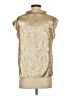 Shein 100% Polyester Metallic Gold Sleeveless Blouse Size 4 - photo 2