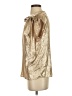 Shein 100% Polyester Metallic Gold Sleeveless Blouse Size 4 - photo 5