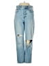 Madewell 100% Cotton Hearts Blue Jeans Size 25 waist - photo 1