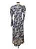 Express 100% Polyester Blue Casual Dress Size S - photo 2