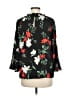 Old Navy 100% Polyester Black 3/4 Sleeve Blouse Size M - photo 2