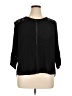 John Paul Richard 100% Rayon Black 3/4 Sleeve Blouse Size 1X - photo 1