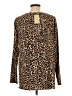 MICHAEL Michael Kors Animal Print Brown Long Sleeve Top Size L - photo 2