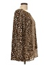 MICHAEL Michael Kors Animal Print Brown Long Sleeve Top Size L - photo 4