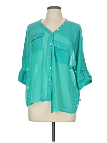 Black Rainn 3/4 Sleeve Blouse (view 1)