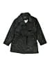 Express 100% Polyester Black Trenchcoat Size 6X - photo 1