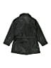 Express 100% Polyester Black Trenchcoat Size 6X - photo 2