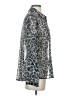 Maven West 100% Polyester Animal Print Silver Long Sleeve Blouse Size S - photo 4