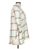 Hem & Thread Plaid Ivory Long Sleeve Blouse Size L - photo 4