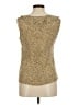 Doncaster Collection 100% Silk Tan Sleeveless Silk Top Size 6 - photo 2