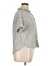 Universal Thread Stripes Gray Short Sleeve Blouse Size L - photo 4