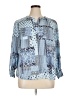 Westbound 100% Rayon Blue 3/4 Sleeve Blouse Size XL (petite) - photo 1