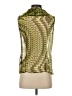 Doncaster Collection 100% Silk Green Sleeveless Silk Top Size 4 - photo 2