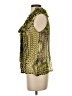 Doncaster Collection 100% Silk Green Sleeveless Silk Top Size 4 - photo 5