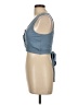 C'isa Blue Sleeveless Top Size L - photo 5
