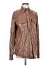 Sky To Moon Brown Long Sleeve Button-Down Shirt Size S - photo 1