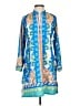 Assorted Brands Paisley Blue Casual Dress Size S - photo 1