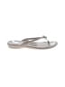 Oka B. Gray Tan Flip Flops Size 3 - photo 1