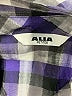 Alia Plaid Purple 3/4 Sleeve Button-Down Shirt Size S - photo 7
