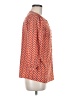 Banana Republic 100% Polyester Chevron-herringbone Orange 3/4 Sleeve Blouse Size M - photo 4