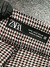 Zara Houndstooth Gray Casual Pants Size S - photo 7
