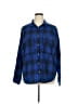 VICI Plaid Blue Long Sleeve Blouse Size XL - photo 1