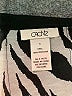 Cache 100% Polyester Silver Short Sleeve Blouse Size S - photo 7