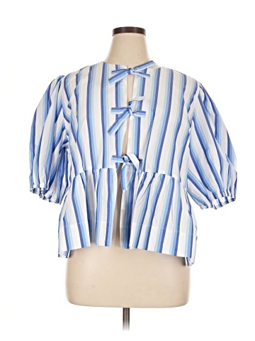 Ganni Short Sleeve Blouse (view 1)