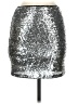 Lulus 100% Polyester Metallic Silver Formal Skirt Size M - photo 1