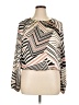 Pleione 100% Polyester Graphic Ivory Long Sleeve Blouse Size XL - photo 1