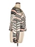 Pleione 100% Polyester Graphic Ivory Long Sleeve Blouse Size XL - photo 4