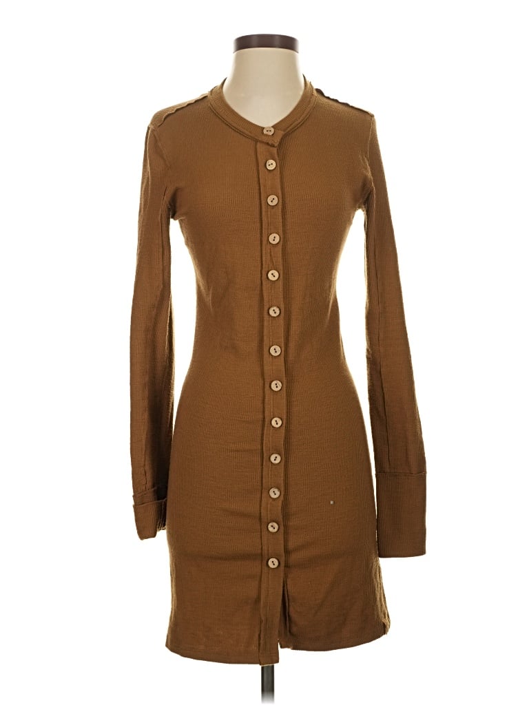 Pre-owned We The Free Casual Dress In Brown