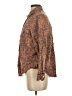 Aerie Animal Print Brown Long Sleeve Button-Down Shirt Size S - photo 5