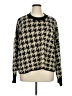 Max Studio Houndstooth Black Pullover Sweater Size XL - photo 1